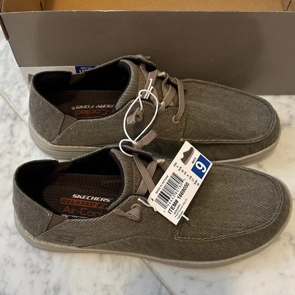 Skechers Brown Loafers with Air-Cooled Memory Foam. New with Tags. - Picture 1 of 9